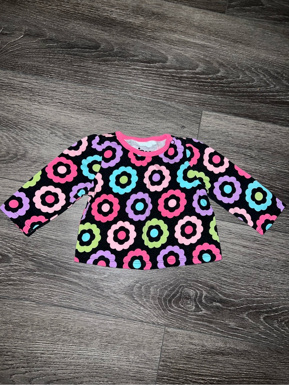 CIRCO Baby Girls Retro Vintage Flower Top